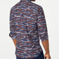 American Rag Mens Navy Printed Collared Classic Fit Woven Dress Shirt XS
