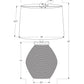Lighting, Table Lamp, Concrete, Contemporary - Black / Cream