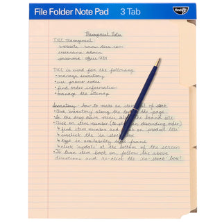 File Folder Notepad - Pack of 12