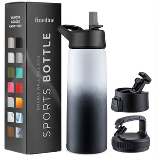 Insulated Sports Water Bottle with Straw