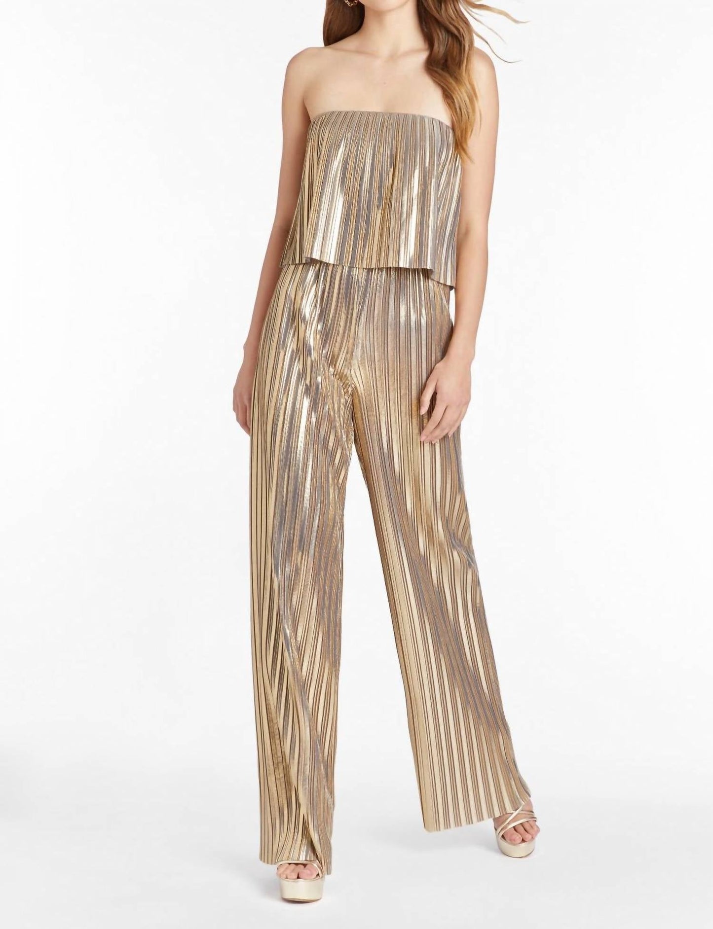Amanda Uprichard - Collina Jumpsuit in Pleats
