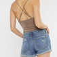 Kancan - Gizelle Mid Rise Boyfriend Shorts