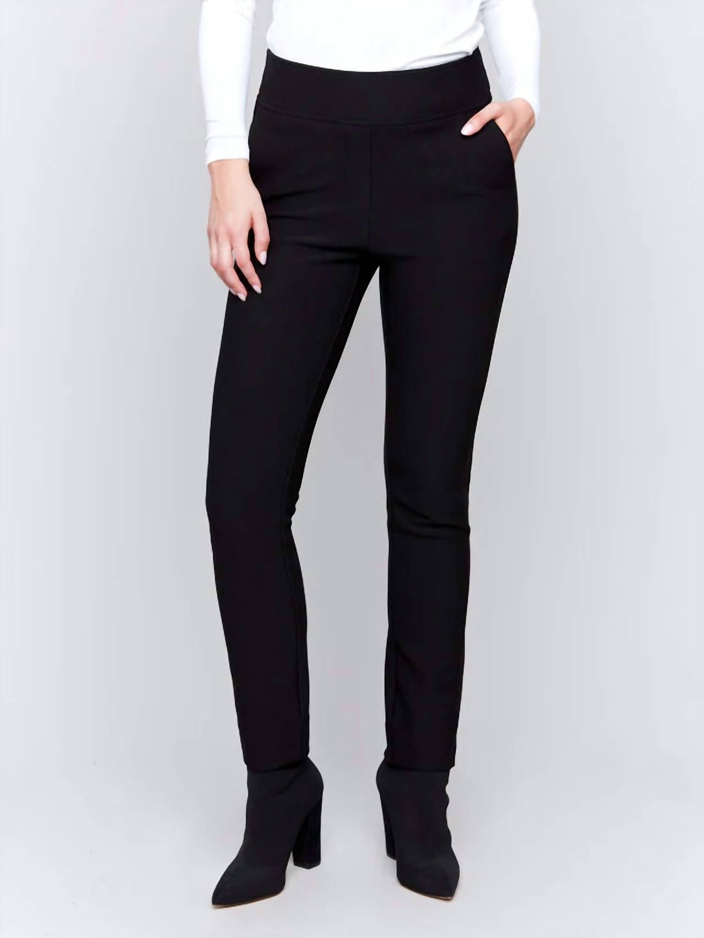 Charlie B - Crepe Slim Fit Pant