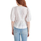 Steve Madden - Eyelet Tie Front Blouse