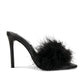 Steve Madden - Women's Spin Leather Hi Feather Heels