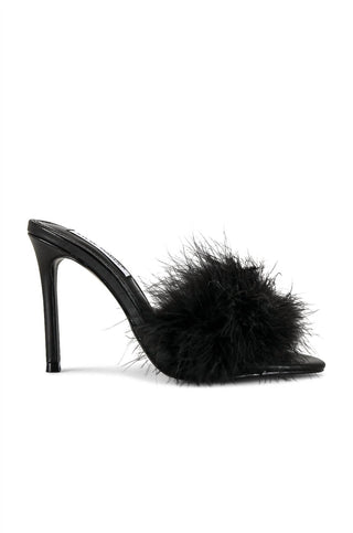 Steve Madden - Women's Spin Leather Hi Feather Heels