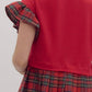 Entro - Tartan Plaid with a Bow Dress
