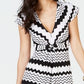 Thalia Sodi Women's Printed Maxi Dress Black/White Size Small
