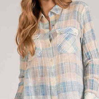 Elan - Plaid Long Sleeve Shirt