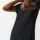 Joseph Ribkoff - Fringe Hem V-neck Short Sleeve T-shirt Dress