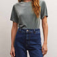 Z Supply - Simone Velvet Short Sleeve Top