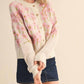 &Merci - Southern Grace Floral Knit Sweater Cardigan