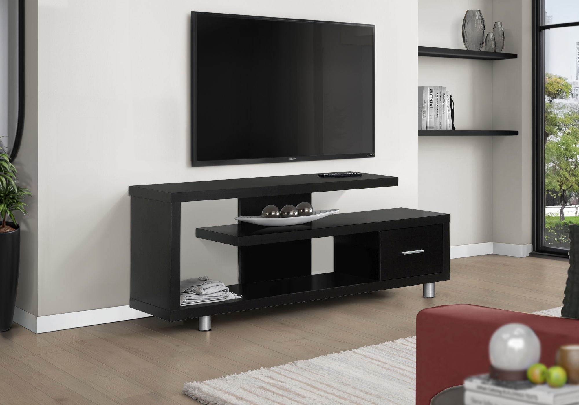 TV Stand, Console, Media Entertainment Center Storage Cabinet