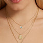 Eklexic - Women's Opulent Opal & Cubic Zirconia Necklace