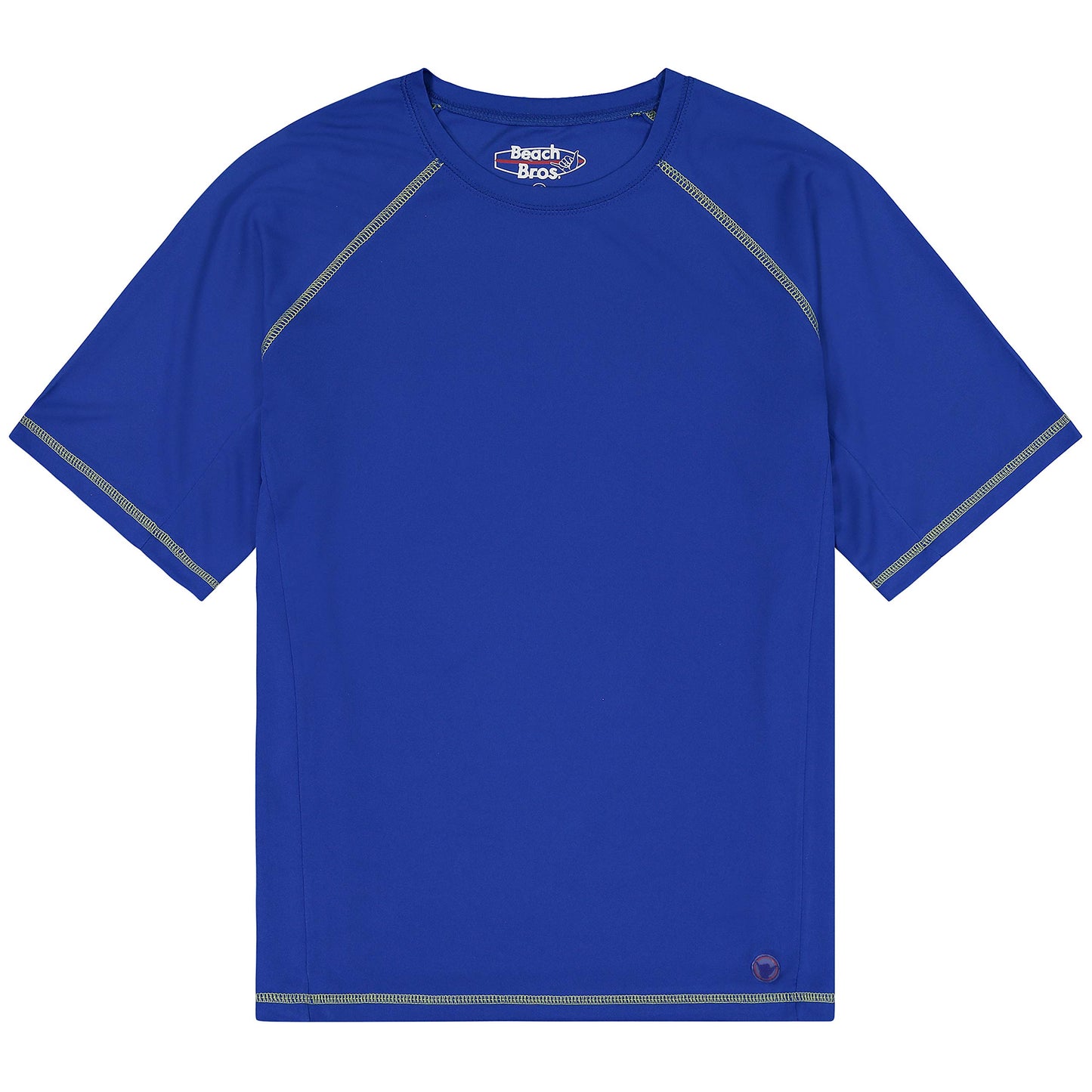 Beach Bros Men's Grey/White Contrast-Stitch Swim Shirt Size 2X-Large