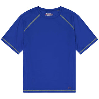 Beach Bros Men's Grey/White Contrast-Stitch Swim Shirt Size 2X-Large