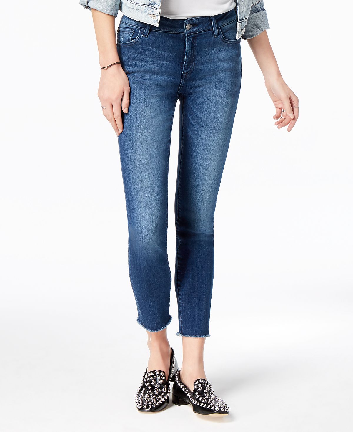 Joe's Jeans Women's Kristen Mid Rise Cropped Skinny Jeans Blue Size 8/29