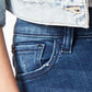 Joe's Jeans Women's Kristen Mid Rise Cropped Skinny Jeans Blue Size 8/29
