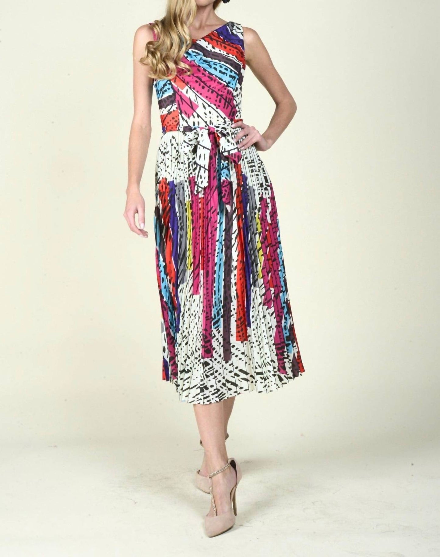 Eva Franco - Jolie Pleated Midi Dress