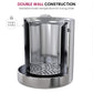 Double- Wall Stainless Steel Insulated Ice Bucket with Lid & Ice Tong