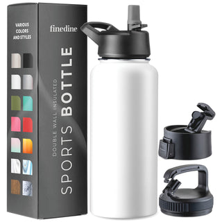 Insulated Sports Water Bottle with Straw