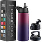 Insulated Sports Water Bottle with Straw
