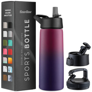 Insulated Sports Water Bottle with Straw