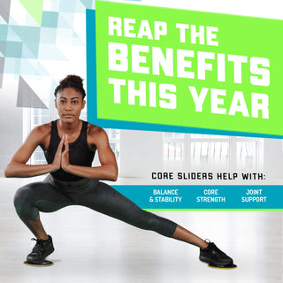 Core Sliders for Full Body Workout - Pack of 2