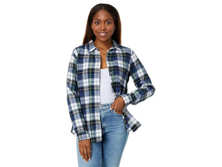 LL Bean Women's Scotch Plaid Shirt - Vintage Tartan