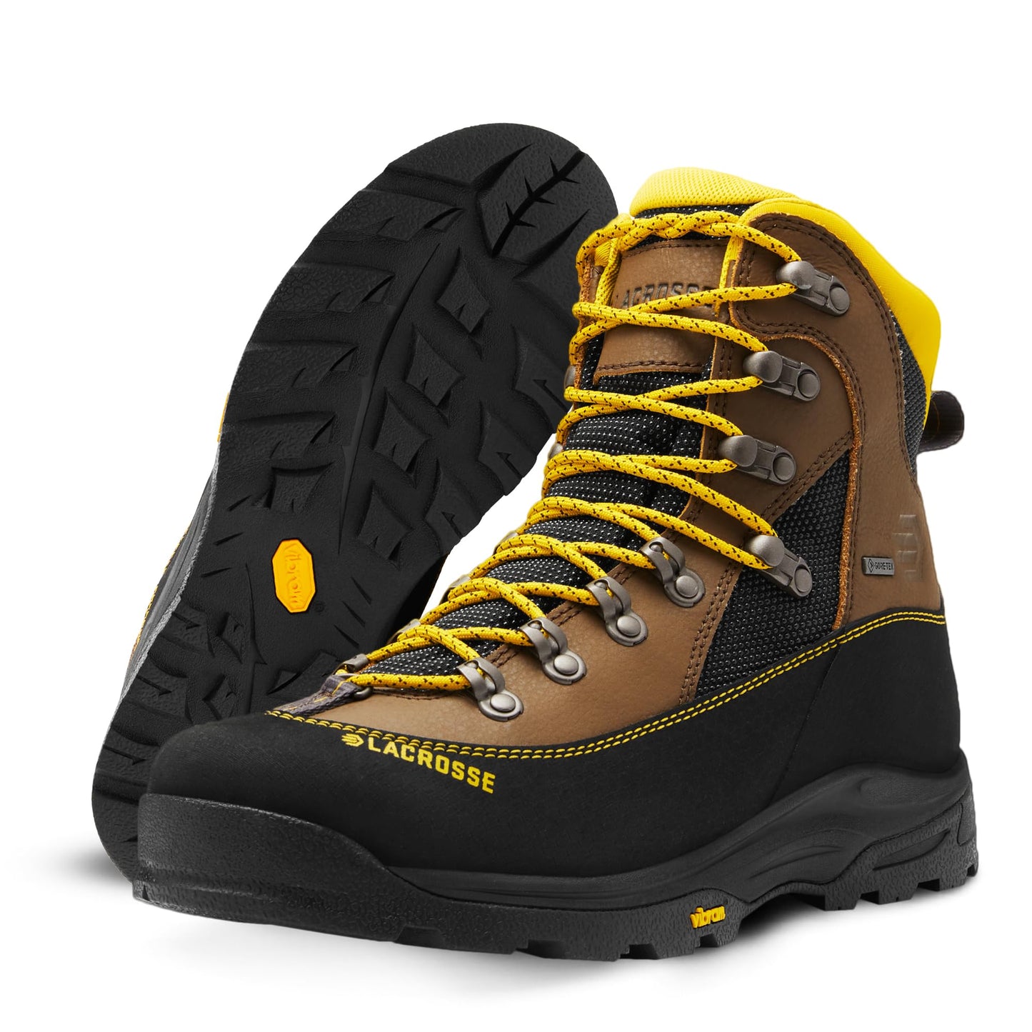 LaCrosse Mens Ursa MS 7 GTX Waterproof Hunting Boots BrownGold Size 8