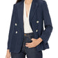 Vince Womens DRAPEY BLAZER,PALE WALNUT,8