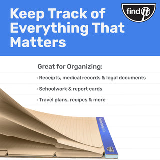 File Folder Notepad - Pack of 12