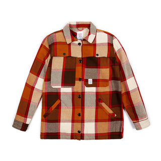 Topo Designs Women's Mountain Shirt Jacket - Brown Natural Plaid