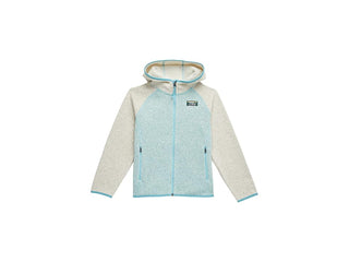 LLBean Kids Color Block Sweater Fleece Hooded Jacket