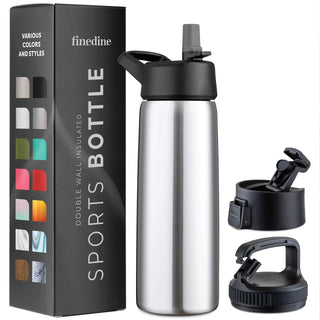 Insulated Sports Water Bottle with Straw