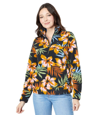 Billabong Boundary Mock Half Zip - Black Multi