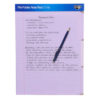 File Folder Notepad - Pack of 12