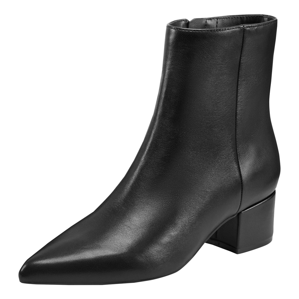 Marc Fisher Womens Gismo Black Leather Bootie