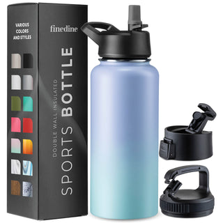 Insulated Sports Water Bottle with Straw