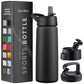Insulated Sports Water Bottle with Straw