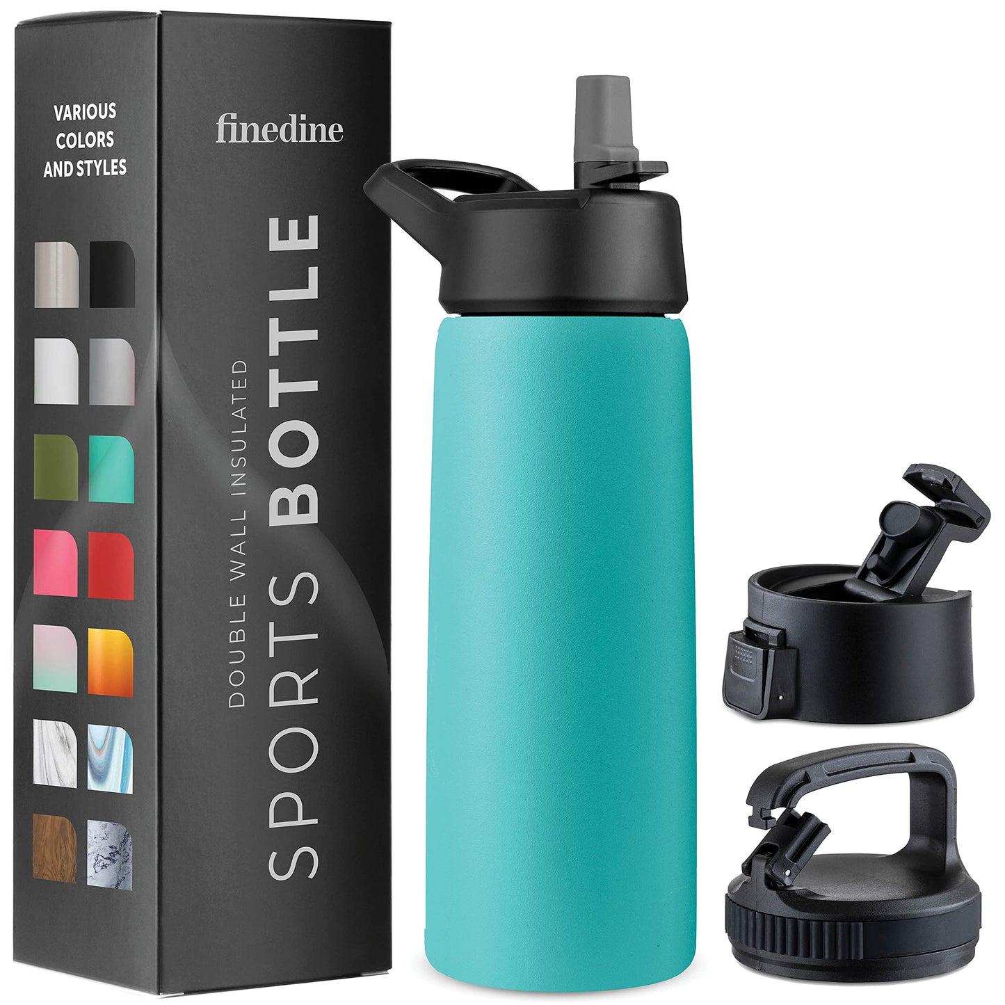Insulated Sports Water Bottle with Straw