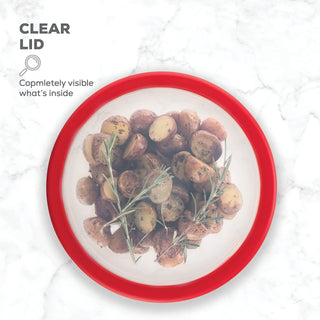 Glass Mixing Bowls with Lids - 8 Piece Set