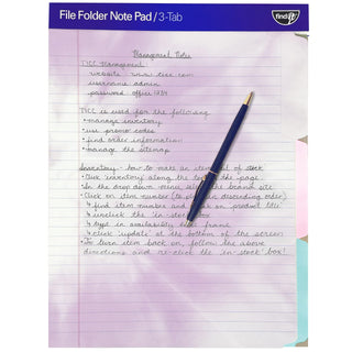 File Folder Notepad - Pack of 12