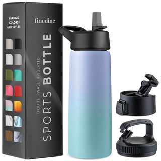 Insulated Sports Water Bottle with Straw