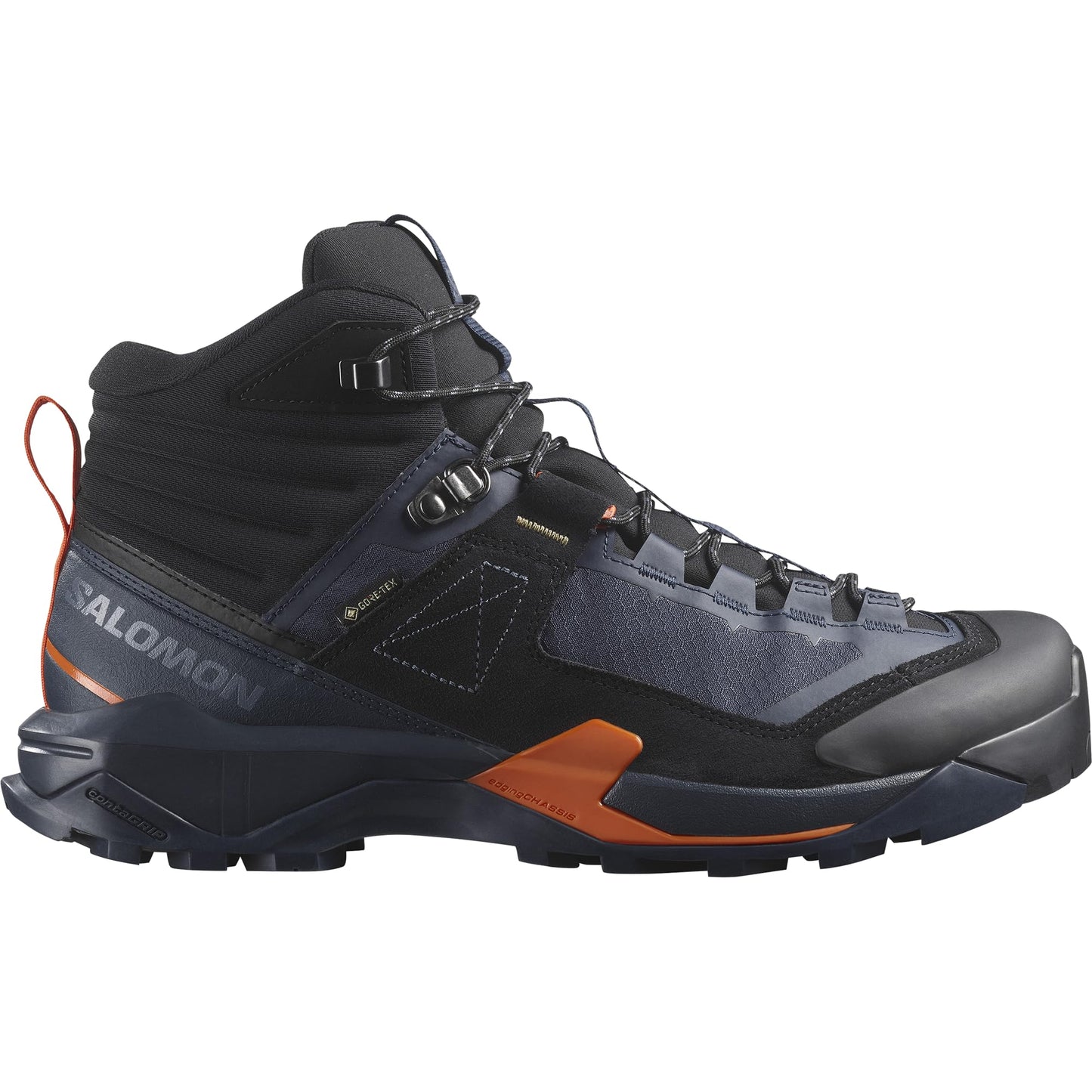 Salomon Men's X Ultra Alpine Sneakers Blue Nights Black Red Orange 95