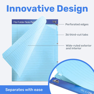 File Folder Notepad - Pack of 12