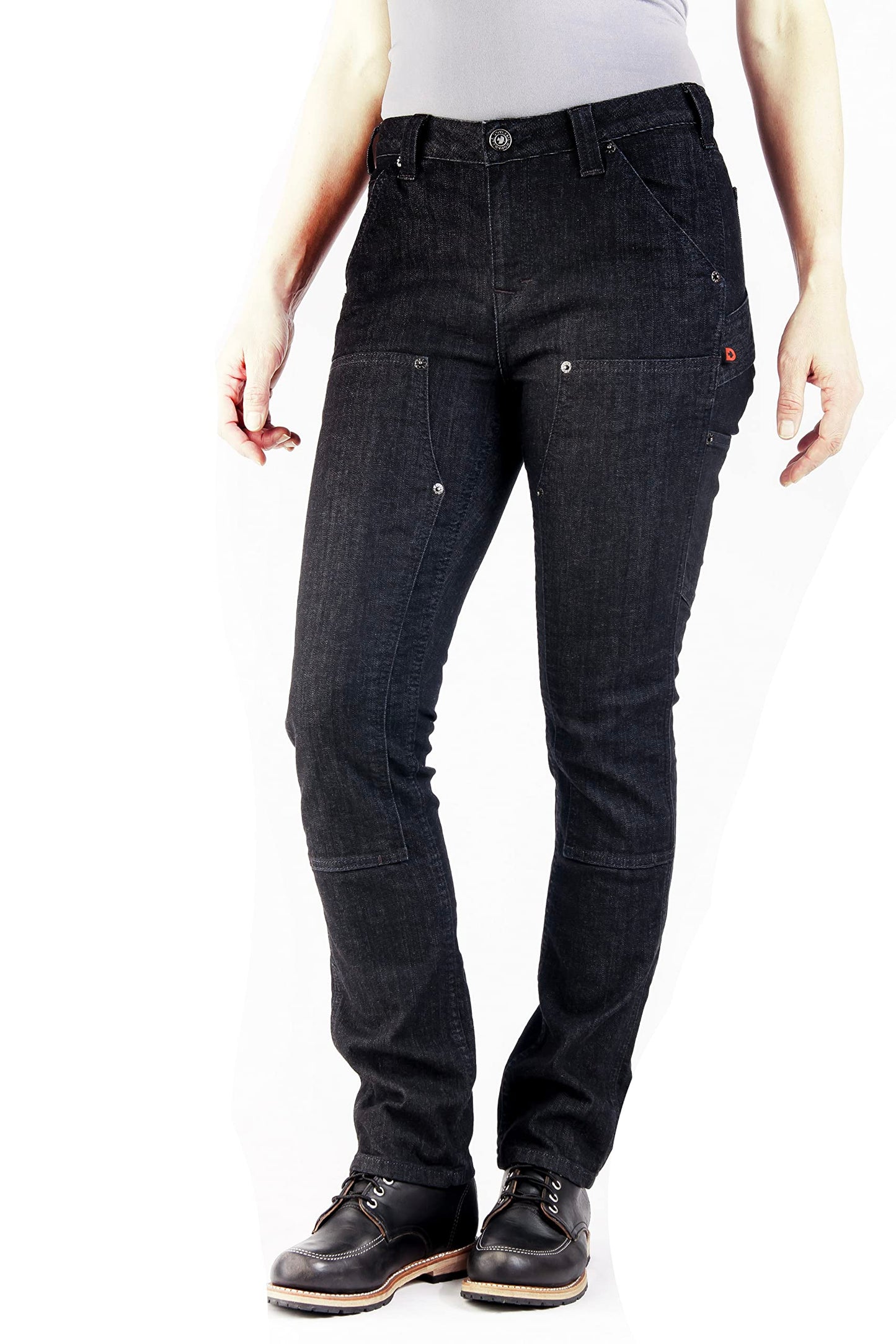 Dovetail Women's Maven Slim Cargo Pants Heathered Black Size 6