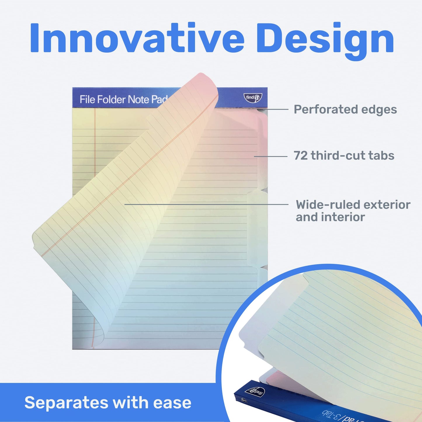 File Folder Notepad - Pack of 12