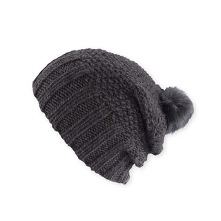 Pistil Women's Juliette Pom Slouch Beanie - Black