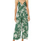 Angie Women's V Surplus Jumpsuit with Slit Leg
